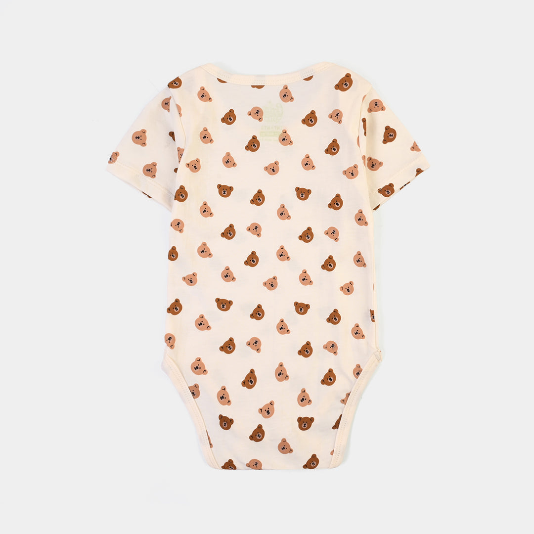 Infant Boys Cotton Jersey 2 Piece Set BABY BEAR- Beige