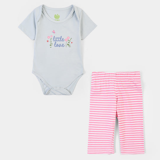 Infant Boys Cotton Jersey 2 Piece Set Little love