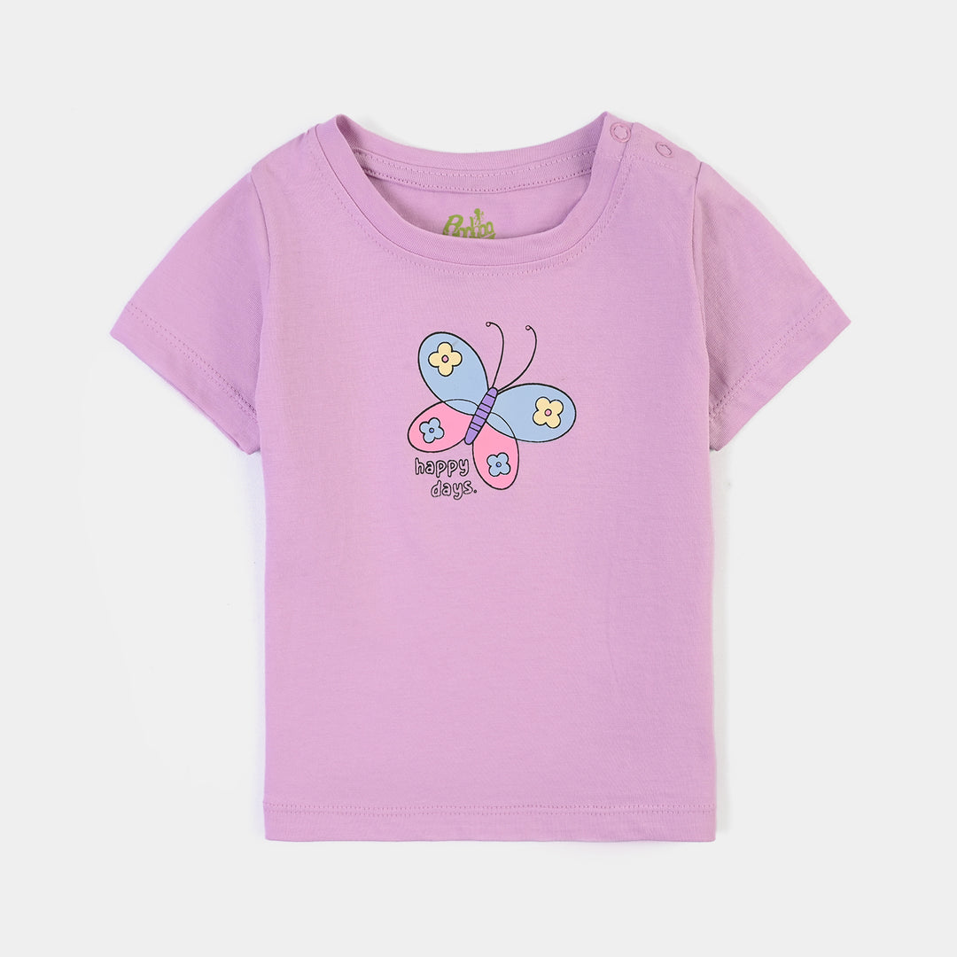 Infant Girls Cotton Jersey 2 Piece Set Happy Days