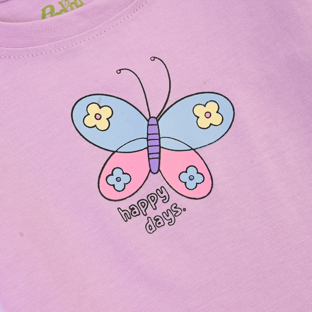 Infant Girls Cotton Jersey 2 Piece Set Happy Days