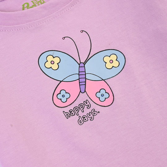 Infant Girls Cotton Jersey 2 Piece Set Happy Days