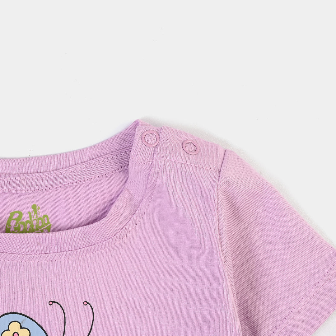 Infant Girls Cotton Jersey 2 Piece Set Happy Days