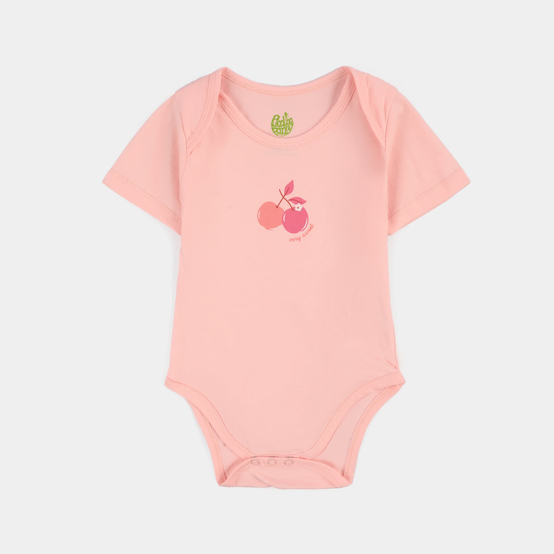 Infant Girls Cotton Jersey 2 Piece Set Sweet Cherry