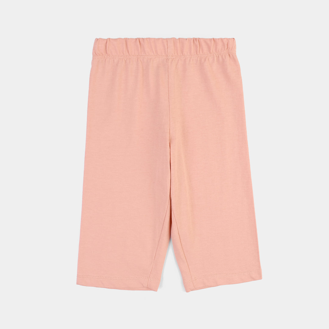 Infant Girls Cotton Jersey 2 Piece Set Basic - Pink/White
