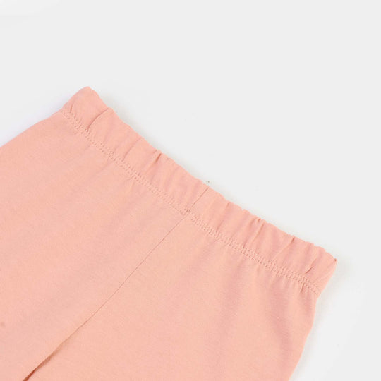 Infant Girls Cotton Jersey 2 Piece Set Basic - Pink/White