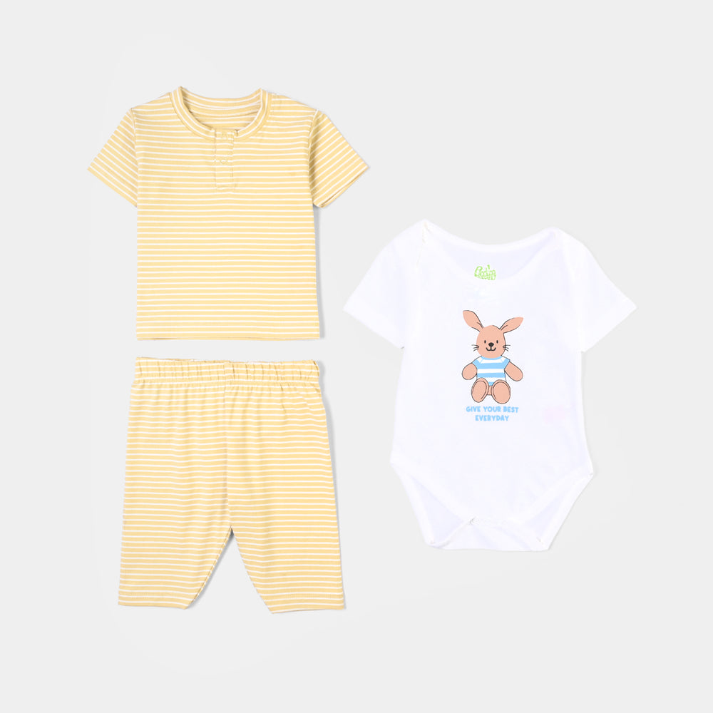 Infant Boys Cotton Jersey 5 Piece Set Bear
