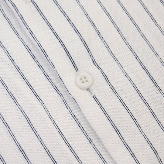 Boys Yarn Dyed Shirt (Salty Vibes)-WHITE