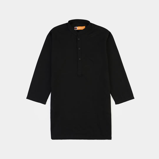 Boys Poly Viscose 2Piece (Basic)-BLACK
