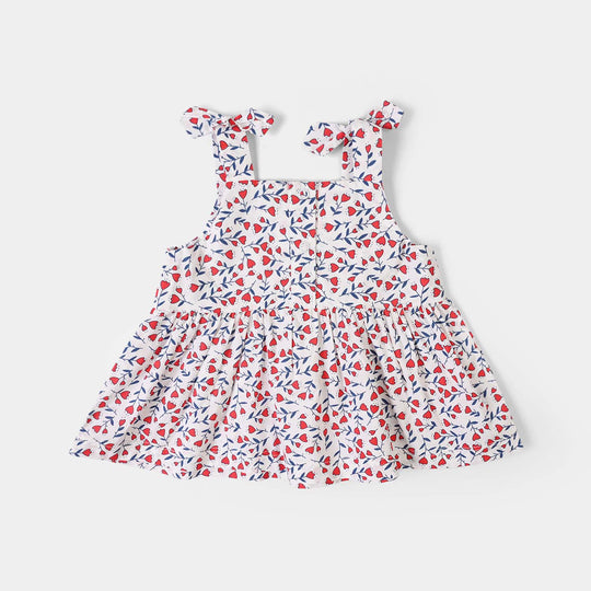 Infant Girls Cotton 2Pc Suit Blossom - Multi