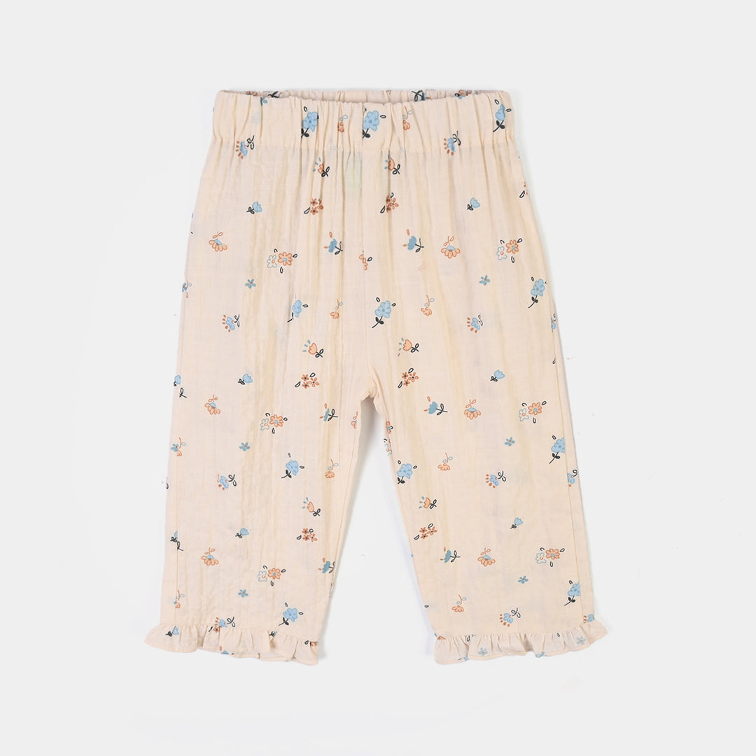 Infant Girls Cotton 2Pc Suit Fall- OFF White