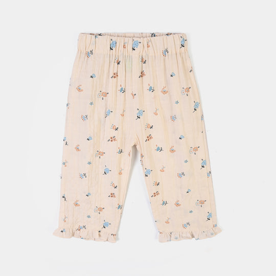 Infant Girls Cotton 2Pc Suit Fall- OFF White