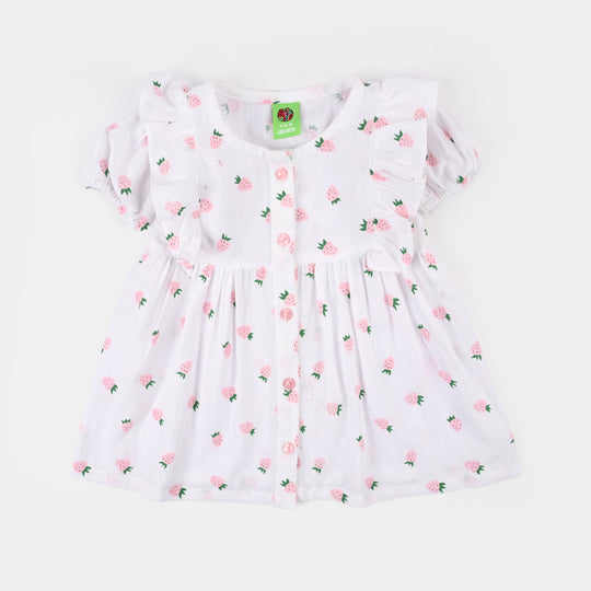 Infant Girls Jacquard 2Pc Suit-Berry-WHITE