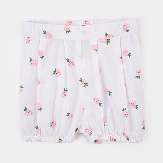 Infant Girls Jacquard 2Pc Suit-Berry-WHITE
