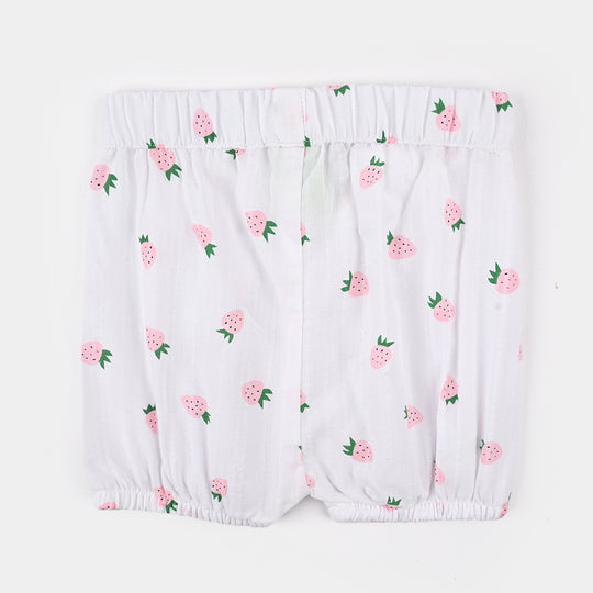 Infant Girls Jacquard 2Pc Suit-Berry-WHITE