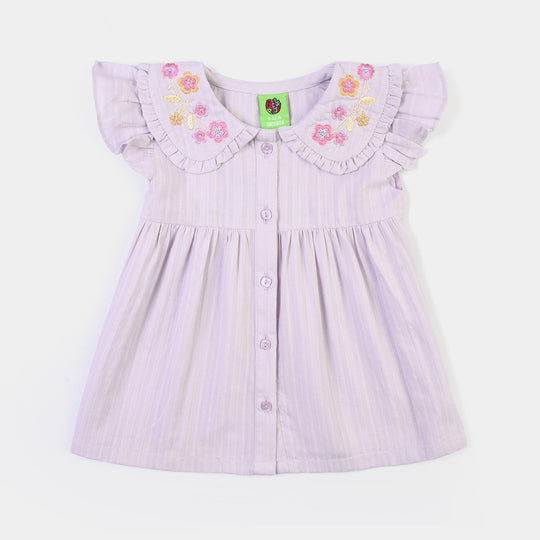 Infant Girls Jacquard 2Pc Suit -Lilac