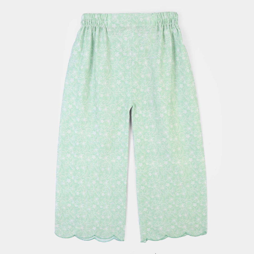 Girls Cotton Co-Ord Set Botanic-GREEN