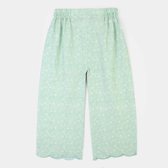 Girls Cotton Co-Ord Set Botanic-GREEN