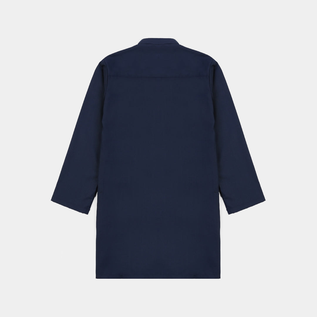 Boys Poly Viscose 2Piece suit (Cut Collar)-N.Blue