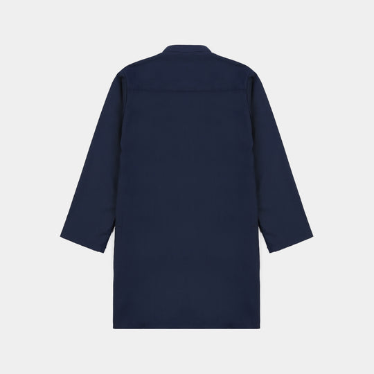 Boys Poly Viscose 2Piece suit (Cut Collar)-N.Blue