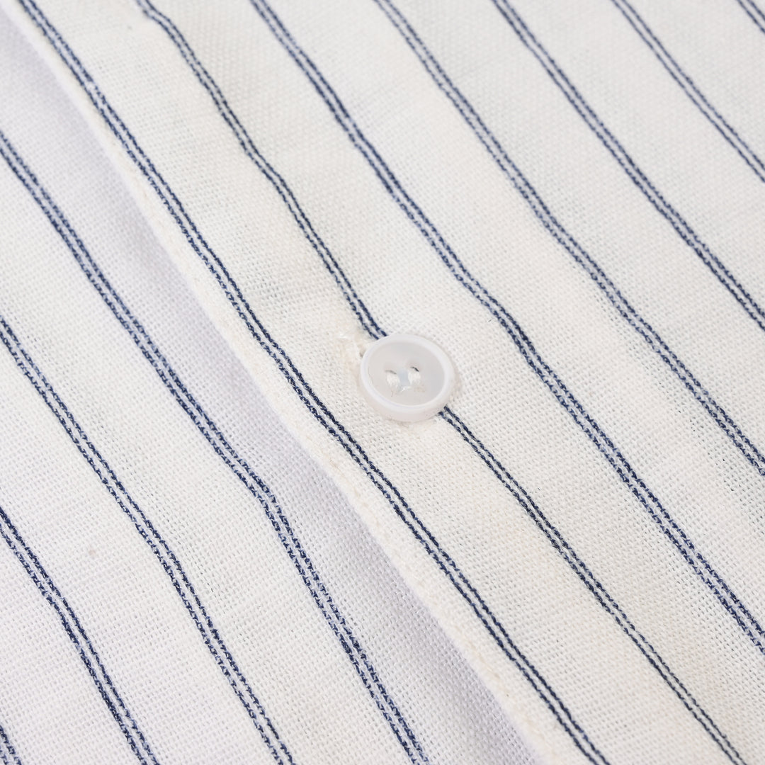 Infant Boys Yarn Dyed Shirt (Fun Play)-White