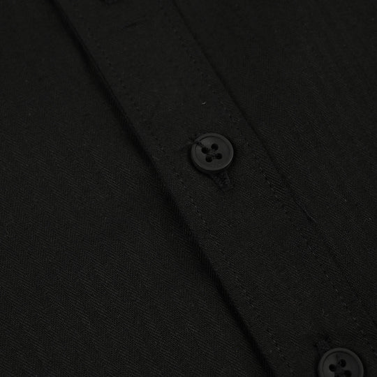 Boys Cotton Twill Shirt (Speed Max)-BLACK