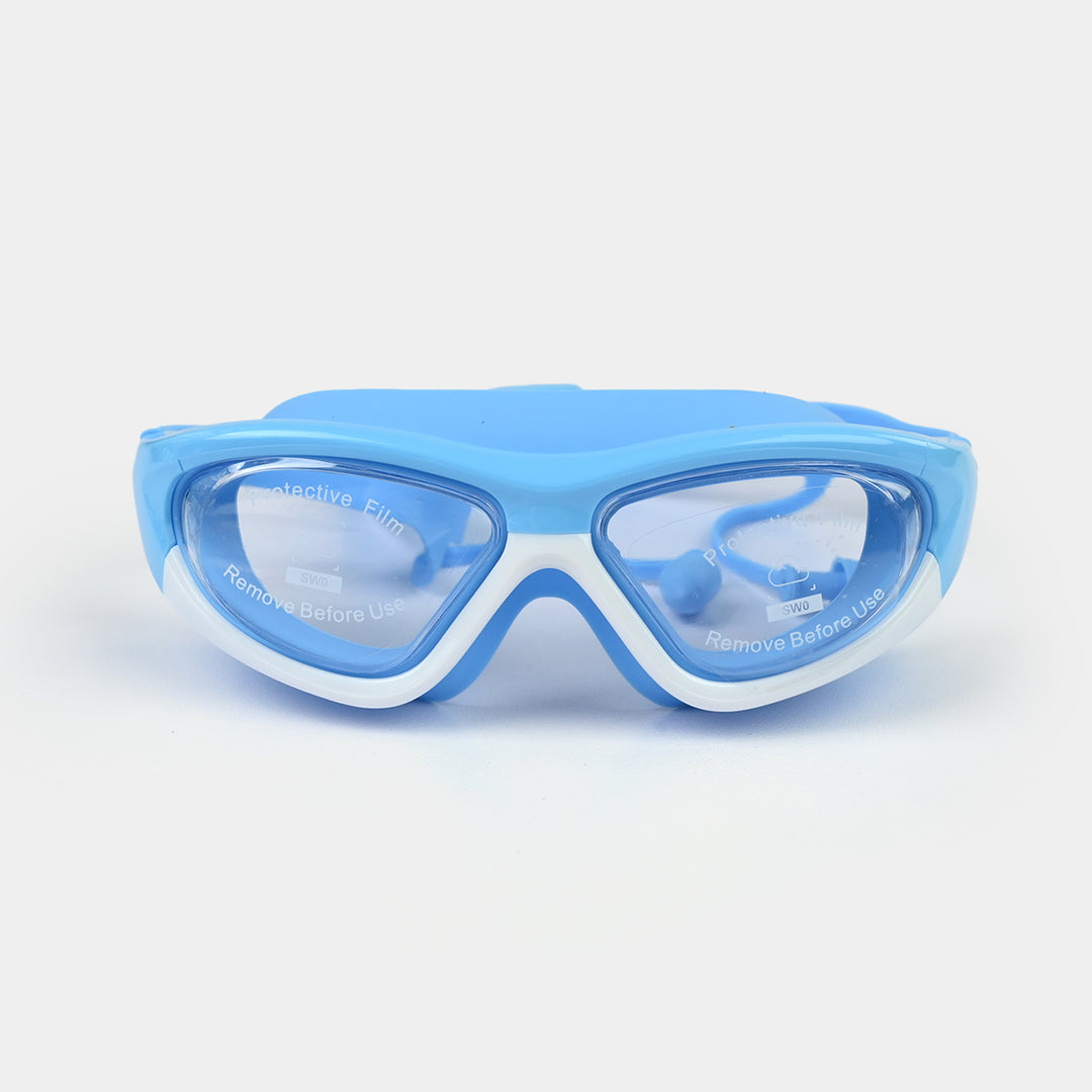 Swimming Goggles with Integrated Earplugs