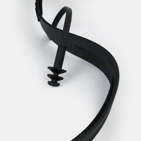 Swimming Goggles with Integrated Earplugs