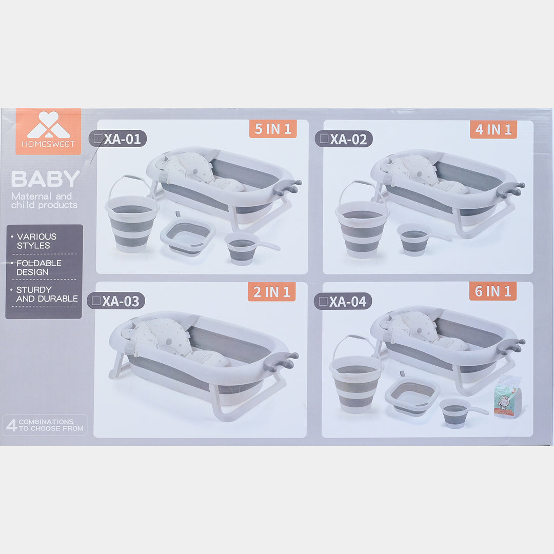 5-in-1 Collapsible Baby Bathtub Set XA-01