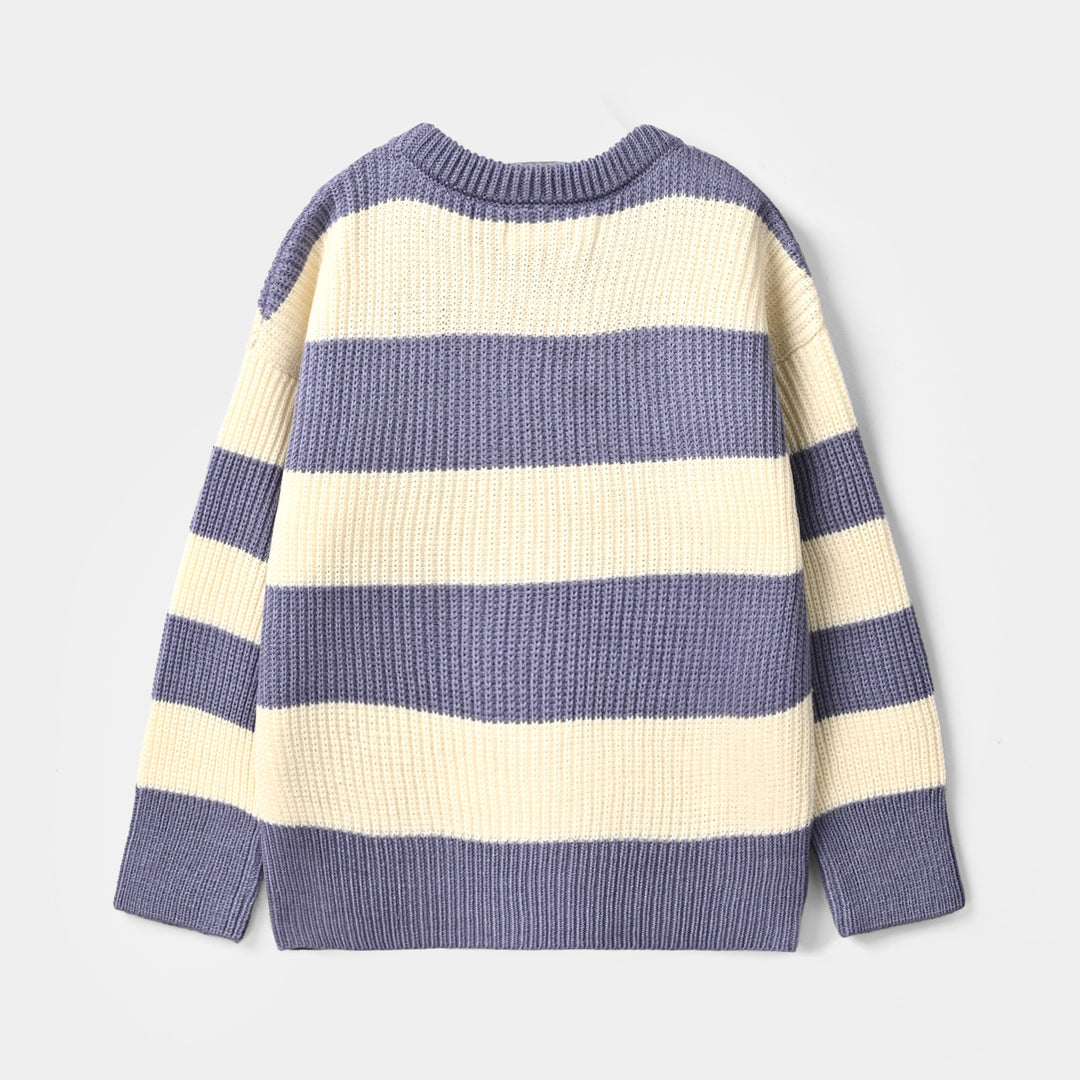 Girls Acrylic Sweater zebra
