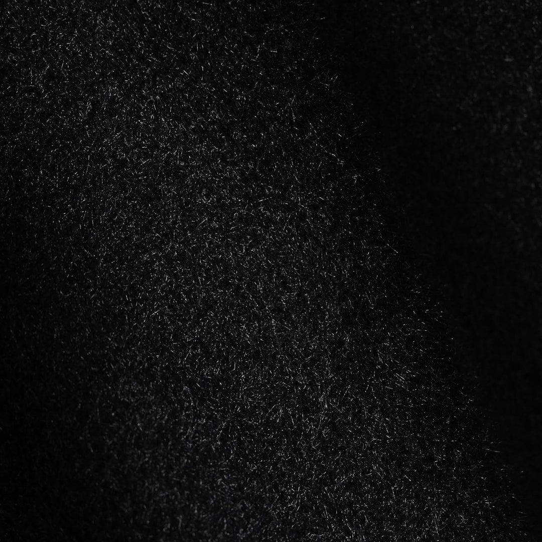 Girls Feather Acrylic Sweater Floral Sequence- Black