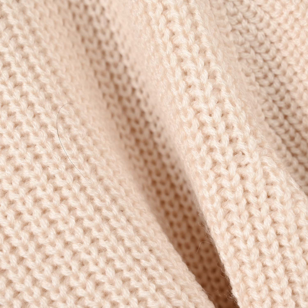 Girls Acrylic Sweater-Peter Pan-Cream