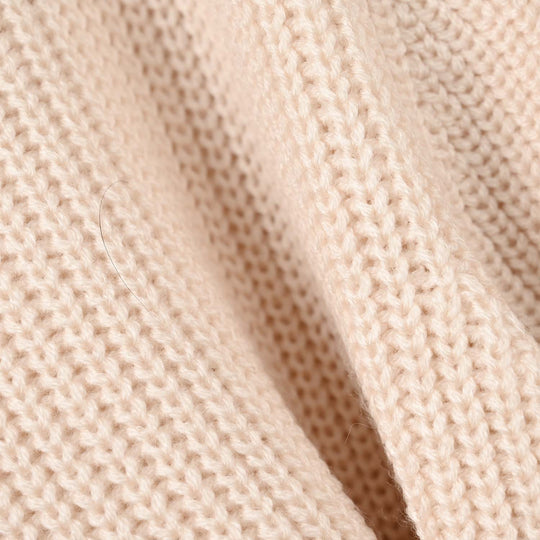Girls Acrylic Sweater-Peter Pan-Cream