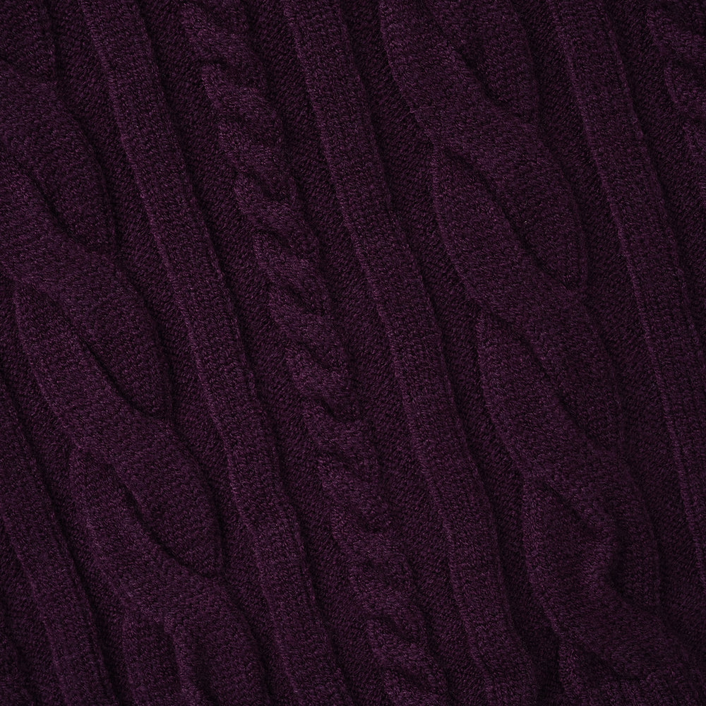 Girls Acrylic Sweater Twister - Purple