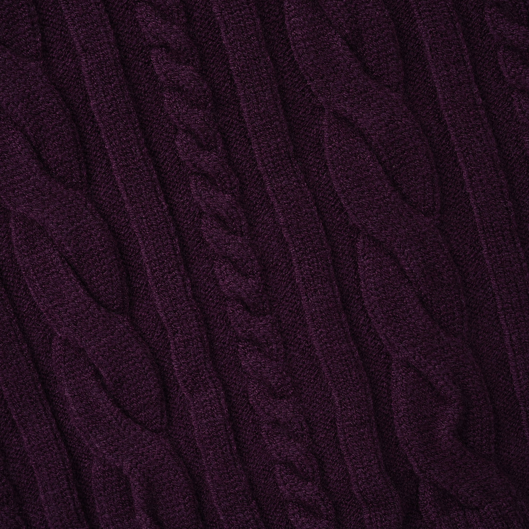 Girls Acrylic Sweater Twister - Purple