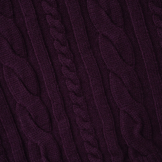 Girls Acrylic Sweater Twister - Purple
