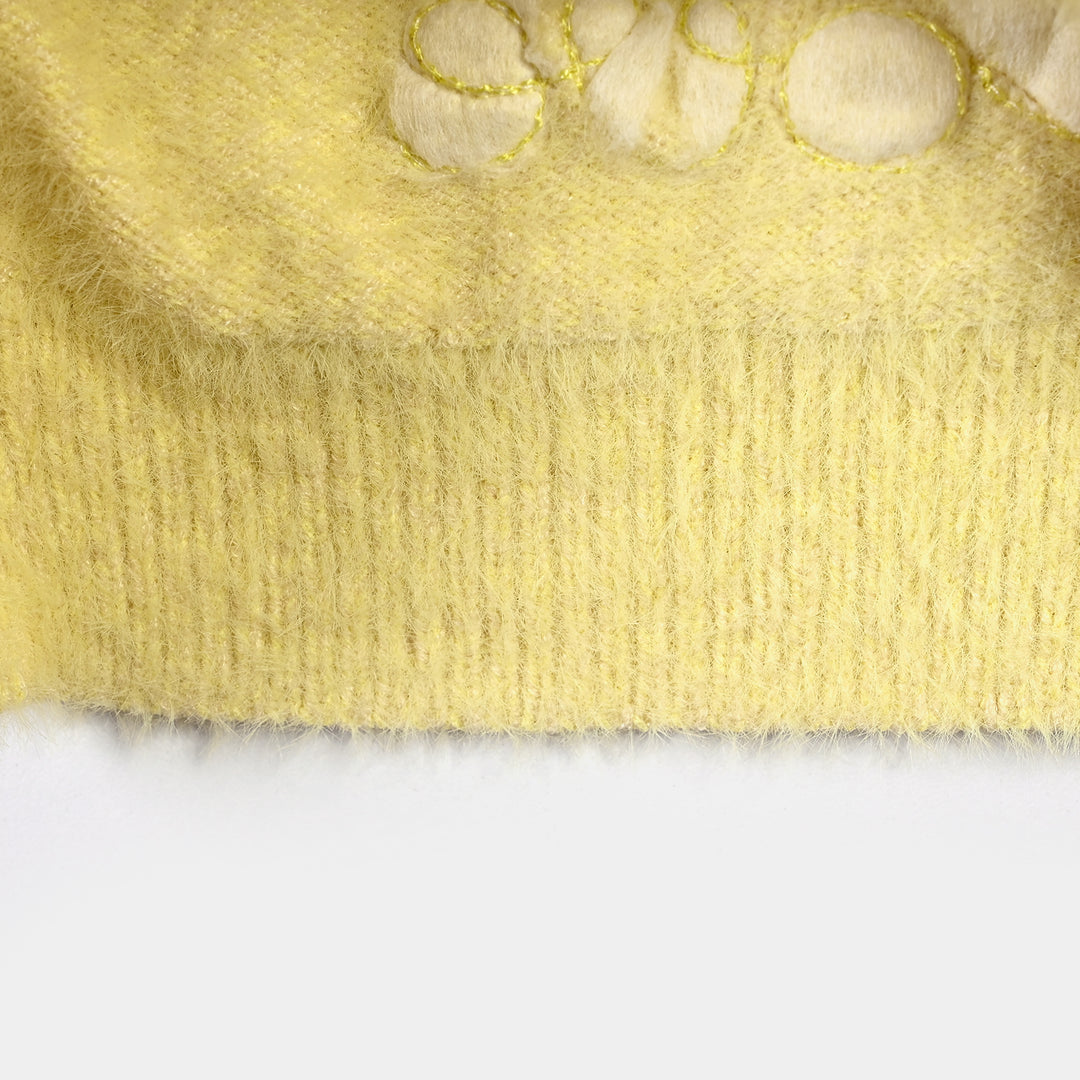 Girls VPN-Acrylic Sweater Love - Yellow
