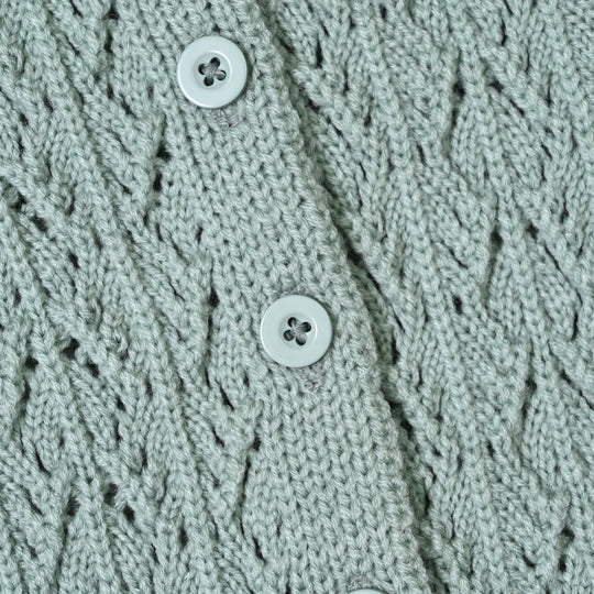 Infant Girls Acrylic Sweater-Victoria-Sea Green