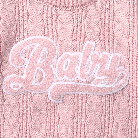 Infant Girls Acrylic Sweater - Baby - Light Pink