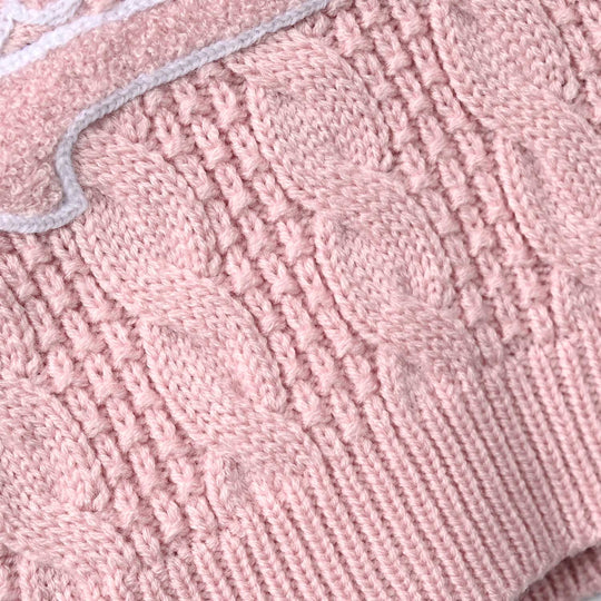 Infant Girls Acrylic Sweater - Baby - Light Pink