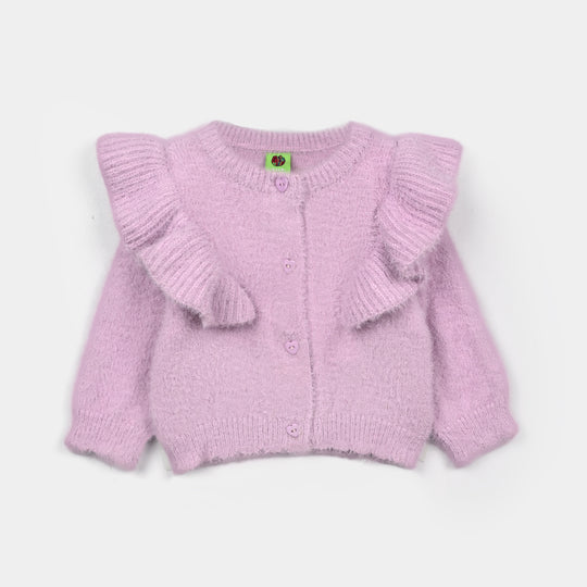 Infant Girls VPN-Acrylic Sweater- Frill