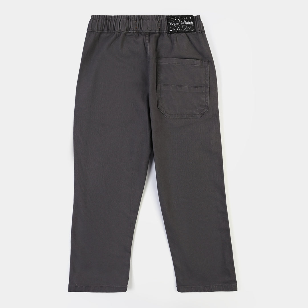 Boys Cotton Twill Pant Every Second-GREY