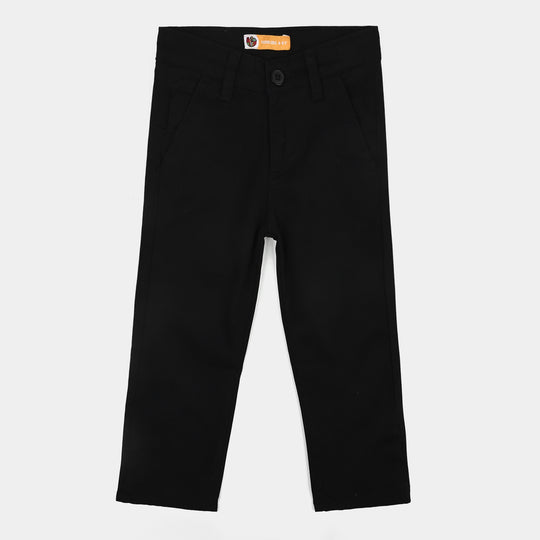 Boys Cotton Twill Pant Basic Black