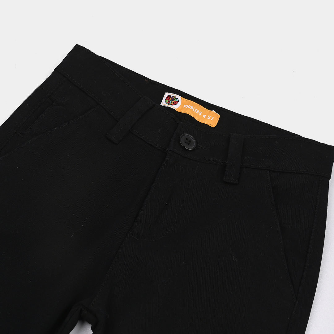 Boys Cotton Twill Pant Basic Black