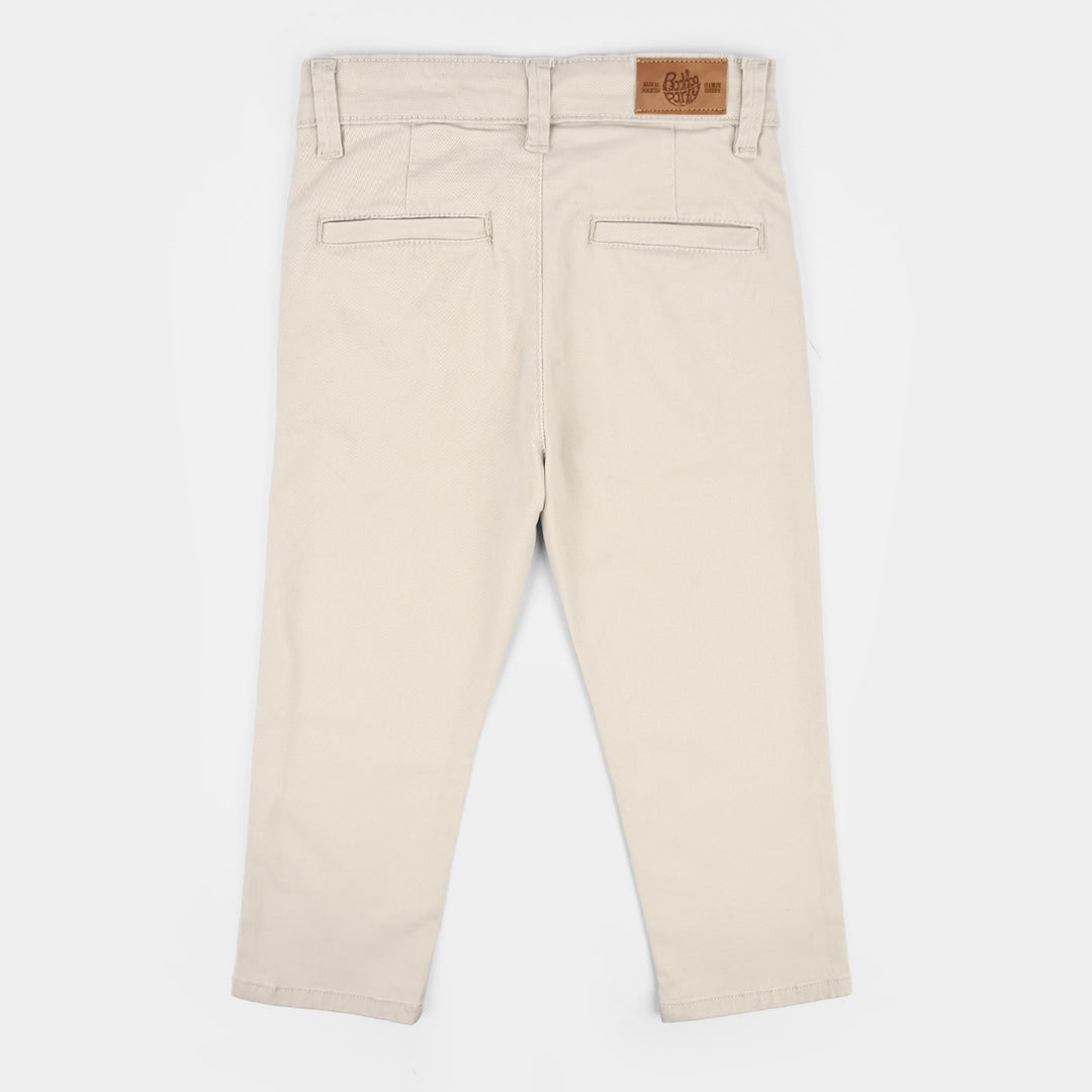 Boys Cotton Twill Pant Basic Brown