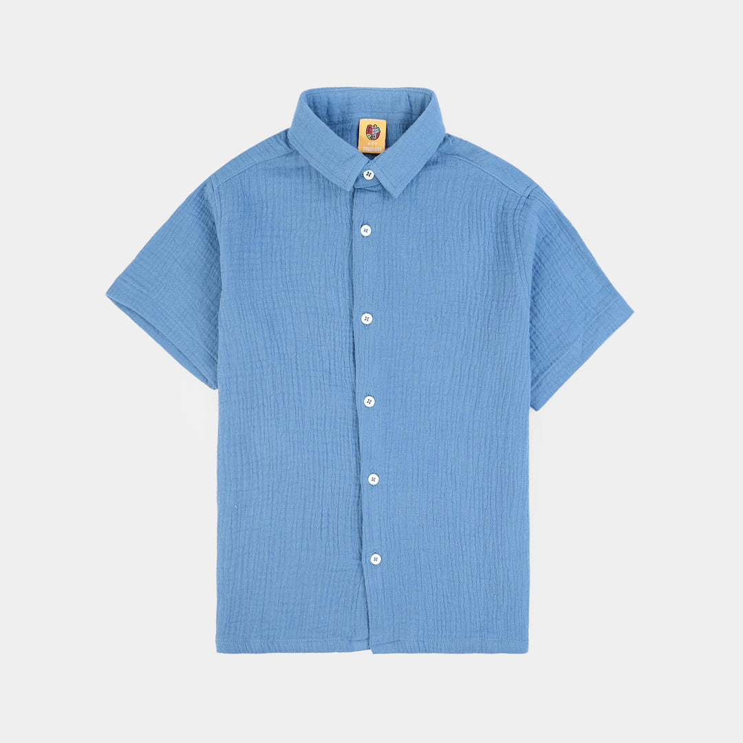 Boys Gauze Shirt (Life Is Good)-BLUE