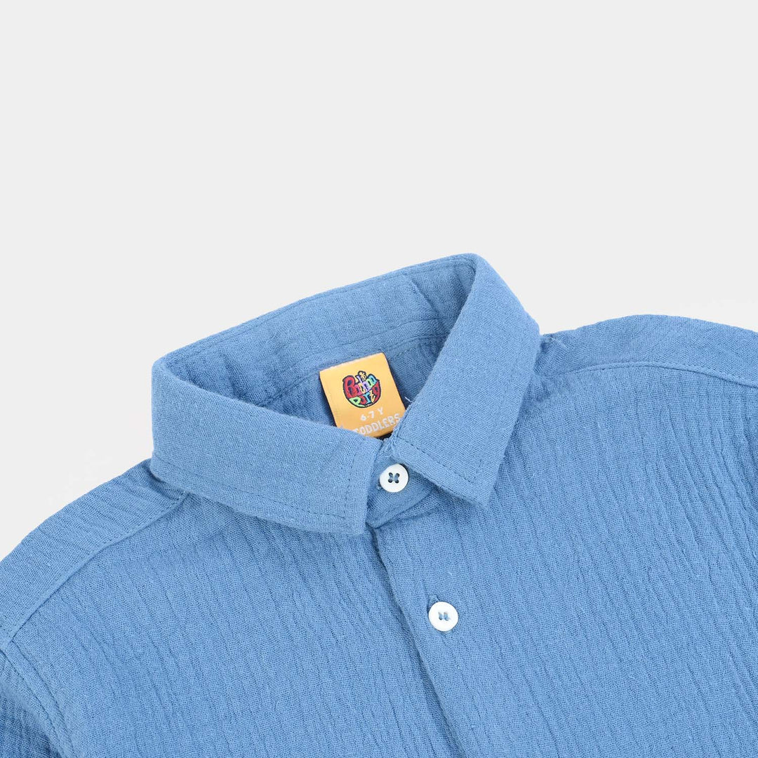 Boys Gauze Shirt (Life Is Good)-BLUE