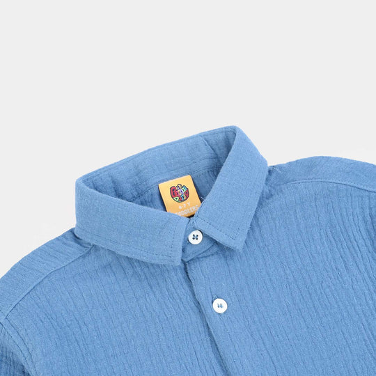 Boys Gauze Shirt (Life Is Good)-BLUE