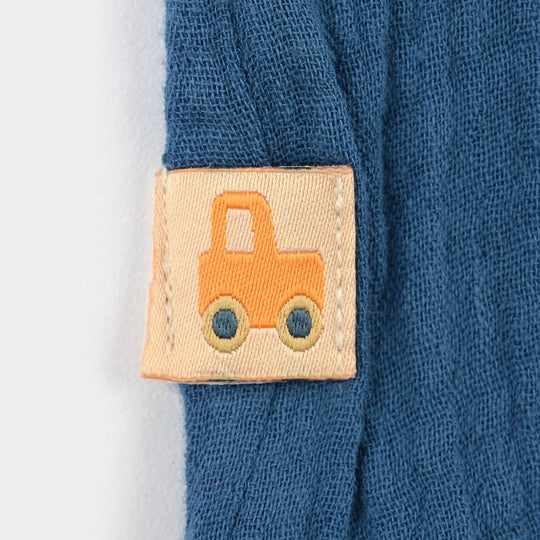 Infant Boys Gauze Shirt (Little Me)-Blue