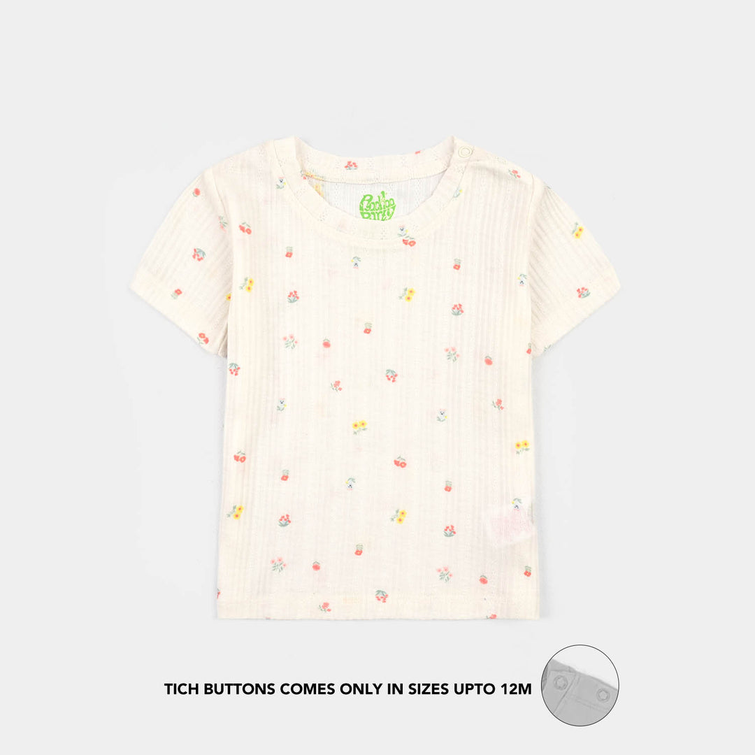 2-Piece Cotton Jersey Set Orchid Bouquet-Yellow.White