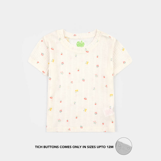 2-Piece Cotton Jersey Set Orchid Bouquet-Yellow.White
